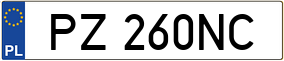 Trailer License Plate